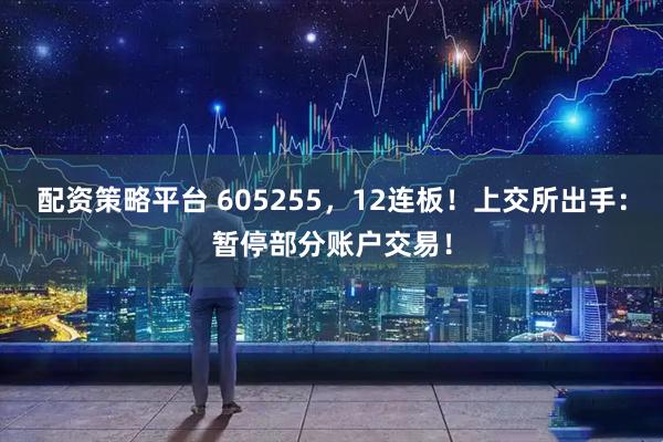 配资策略平台 605255，12连板！上交所出手：暂停部分账户交易！